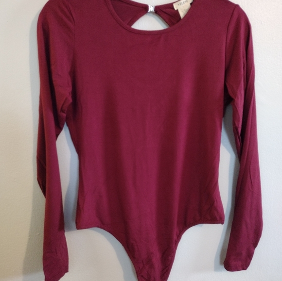 ✨NEW Yelete maroon bodysuit size medium✨ - Picture 3 of 7
